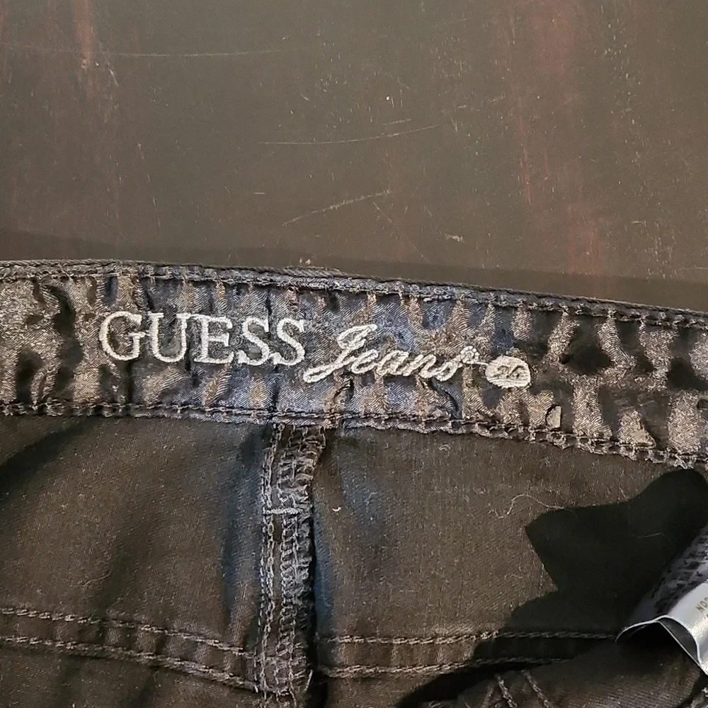 Guess jeans black mini skirt size 26